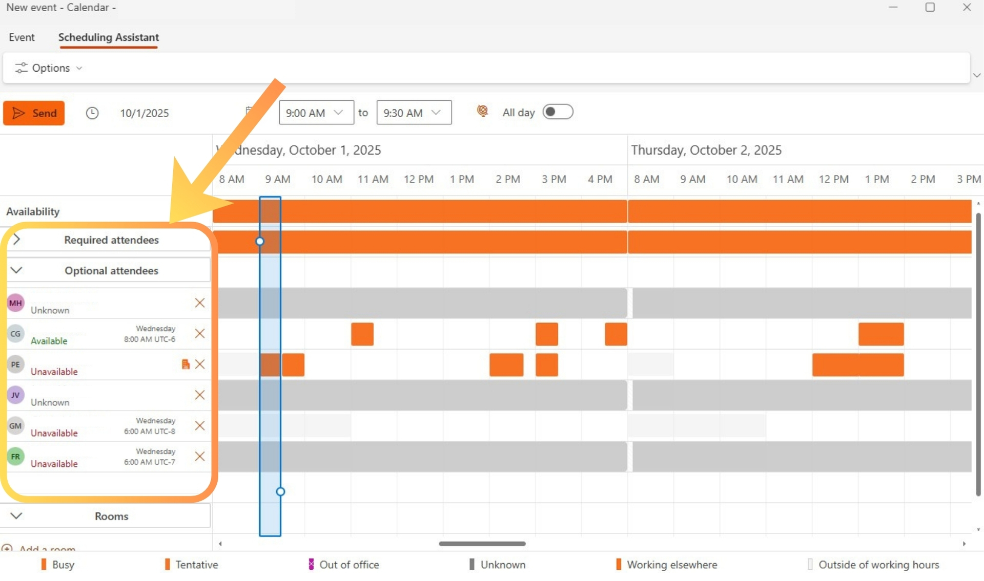 shared calendar scheduling assistant