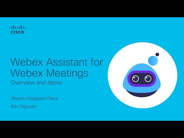 webex assistant for webex meetings webex assistant for webex meetings
