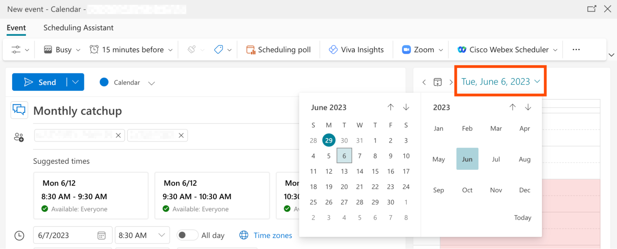 scheduling assistant
